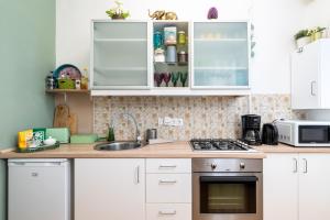 Green apartment, in the middle of the city center, quiet, AC