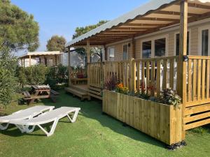 Campings Mobilhome grand standing bord de mer : photos des chambres