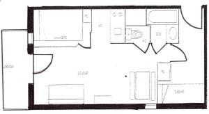 Appartements Appartement centre village, 6 personnes, 1 chambre, 1 coin montagne - VLI44 : photos des chambres