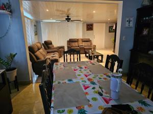 oasis with pool near Panama Canal