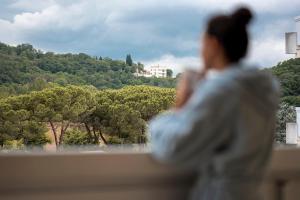 Twin Room with Pool View room in Hotel Apollo Terme