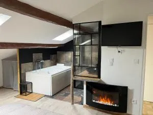 Duplex lumineux sur gde TERRASSE, BALNEO double, parking privé, CLIM, local vélos - 索尔古河畔的恩特莱奎斯