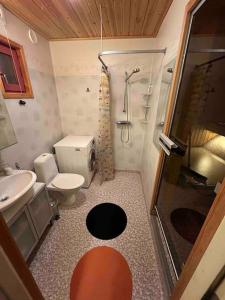 Välplanerad ski-inout stuga med bastu