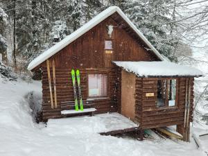 Srub na svahu sjezdovky v Radvanicích