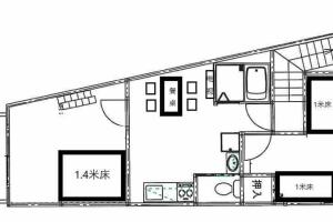 四海一家(201) 日本一戸建 【天下茶屋から徒歩8分】最大6名宿泊可能