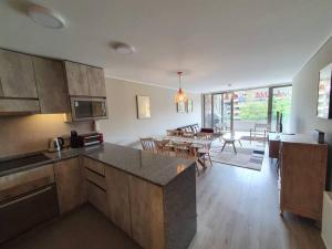 Departamento Nuevo, excelente ubicación, espectacular vista al Volcán. Pucón.