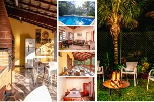 Refúgio e diversão para FAMÍLIAS a 60 min de SP - Piscina, Churrasqueira, wifi 300Mbps - PETFRIENDLY - Jardim Vitória-régia