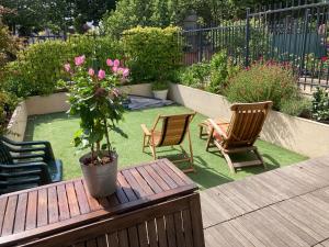 Appartements Loft 3 pieces sur jardin - 15 minutes de Paris avec parking : photos des chambres