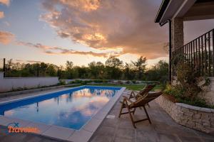 Villa Ante - new villa with pool, big garden with great sea view - by Traveler tourist agency Krk ID 