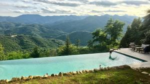 La Châtaigne Perchée, piscine et nature