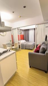 Beach view balcony in Azure Urban Resort Residences