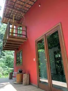 Casa Vermelha no Sítio das Árvores - Taboquinhas