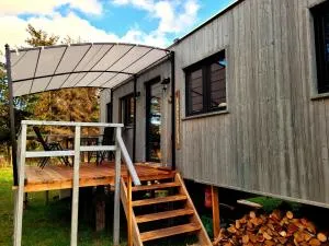 NEU Luxuriöses Tinyhaus Ferienhaus FREYR einmalig in Lübbenau - Bobolce