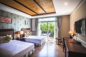 Deluxe 2 giường Hướng biển một phần (Deluxe Twin with Sea View (Partial))