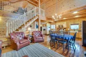 Modern Log Cabin with Rec Room, Steps to Lake! - North Branch