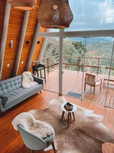 Casa Di Legno Cabana incrível com vista para as montanhas