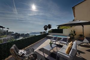 Villas Suncatcher dream villa Villefranche 4 bed, 4 bath, sea view : photos des chambres