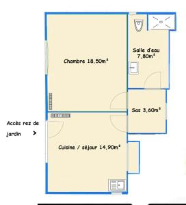 Appartements Gite de l'Ancienne Gare : Appartement 1 Chambre