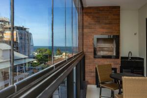 Villa Francione 302 - Loft de Alto Padrão a Metros do Mar - Piscina no Rooftop Com Vista Panorâmica