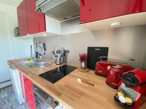 Grand studio, belle terrasse avec vue