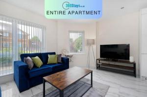 obrázek - Oxford Rd 2 Bed Serviced Apartment 06 with Parking, Reading By 360Stays