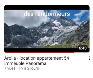 Le Panorama - Appartement 54 à Arolla face aux montagnes à 150m des pistes