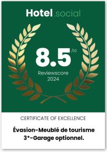 "Évasion"-Meublé de Tourisme 3 étoiles -Résidence "Les Logis de Béziers"-Garage optionnel-Cœur de ville-Plages à 16km !