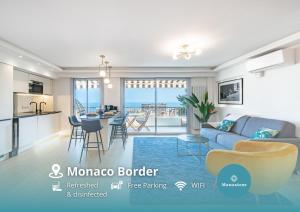 Baie de Monaco, Vue Mer, Terrasse, Parking Gratuit