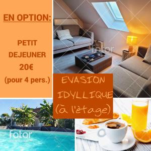 Sejours chez l'habitant Gite Evasion idyllique a l'etage pres zoo-chateaux : photos des chambres