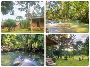 Chalés Pocoó com rio exclusivo - 阿基道阿纳