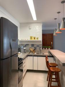 Apartamento no centro com vista linda do mar