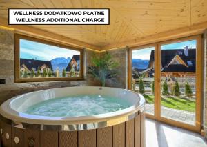 Domki Panorama Tatry Wellness sauna, jacuzzi, kominek