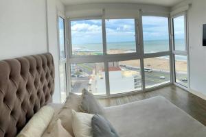 Lugar encantador con vista al mar en Mar del Plata.