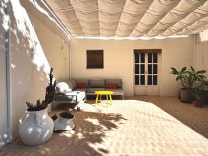 Design & art, patio with orange tree, near Seville