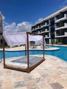 Porto de Galinhas- Flat Térreo Top Frente Piscinas- Muro Alto