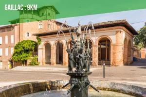 Maisons de vacances Le Cottage Nature Vigne Rouge Sauna Gaillac entre Albi-Toulouse & Les Cottages du Tarn : photos des chambres