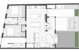 Gran terraza y mucha luz en frente de las 4 Torres