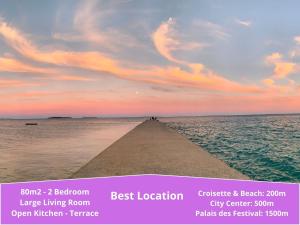 Cannes Croisette Beach - Spacious 2 Bedroom and Terrace