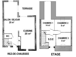 Maisons de vacances Gite charmant a Guerande: 3 ch., jardin clos, proche plages et commerces, parking prive, wifi inclus - FR-1-306-1259 : Maison de Vacances
