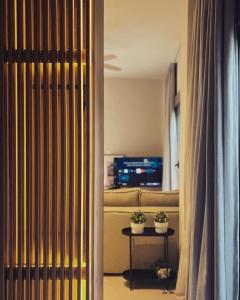 Luxurious wooden detail flat in city center