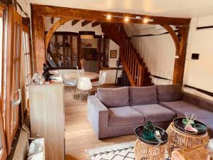 Maisons de vacances Longere avec piscine 35 min de Deauville : photos des chambres