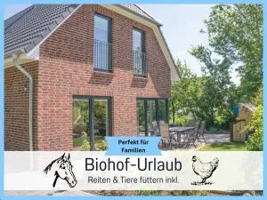 Bio Ferienhof Wichtelweide - Ferienhaus Luv - mit Sauna - Vadersdorf