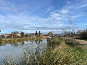 T3 bis bord du canal du midi piscine