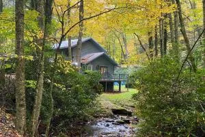 Boone Cottage with Fire Pit and On-Site Creek! - Hodges Gap