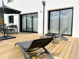 Maisons de vacances Villa Brehat vue mer et jacuzzi : photos des chambres