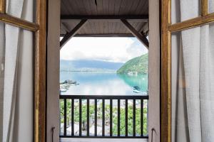 Hotels Hotel Le Cottage Bise : Chambre Double ou Lits Jumeaux - Vue sur Lac et Jardin