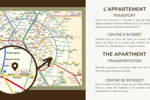 22.Appart 4Pers#1 Bedroom#Père Lachaise #Nation