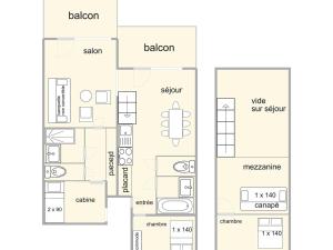 Appartement spacieux 4 pièces avec garage aux Saisies - 8 personnes - FR-1-594-323