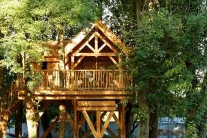 Cabane perchée luxe avec jacuzzi Domaine du Marais Maisse - Vayres-sur-Essonnes