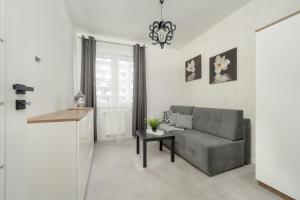 Black and White Apartment Close to the River in WrocÅ‚aw by Renters